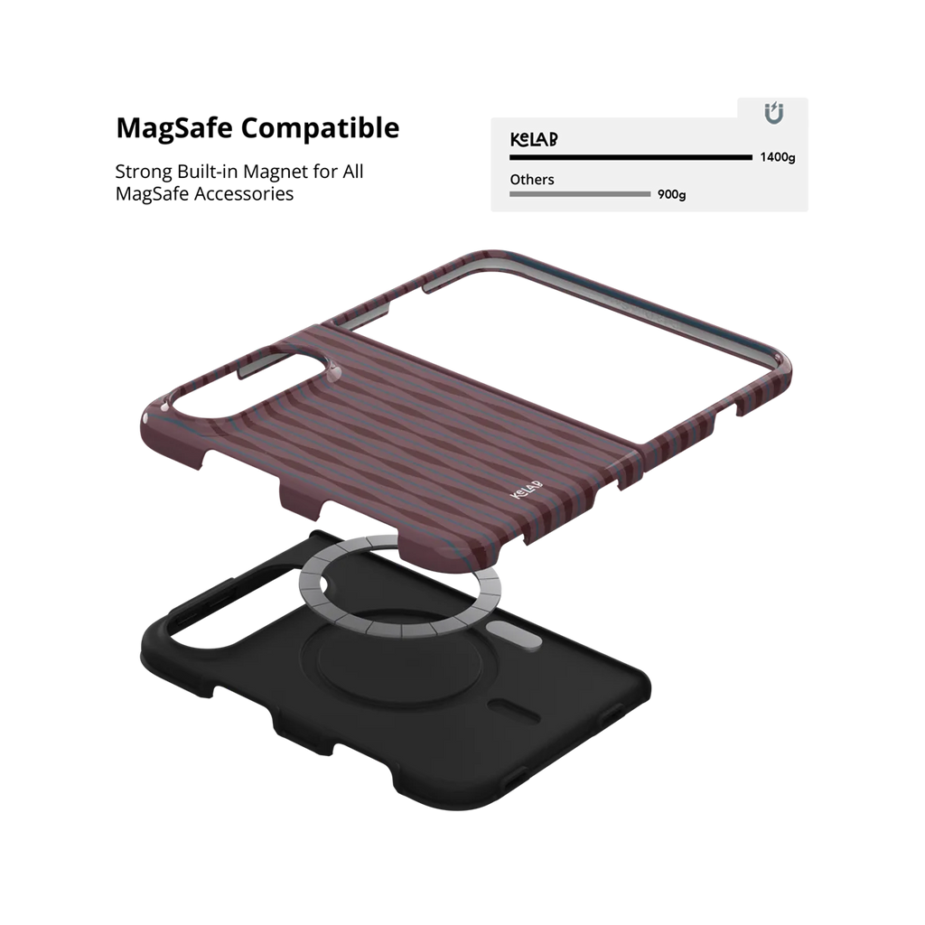 Mulberry | Burgundy Wavy Textured iPhone Case