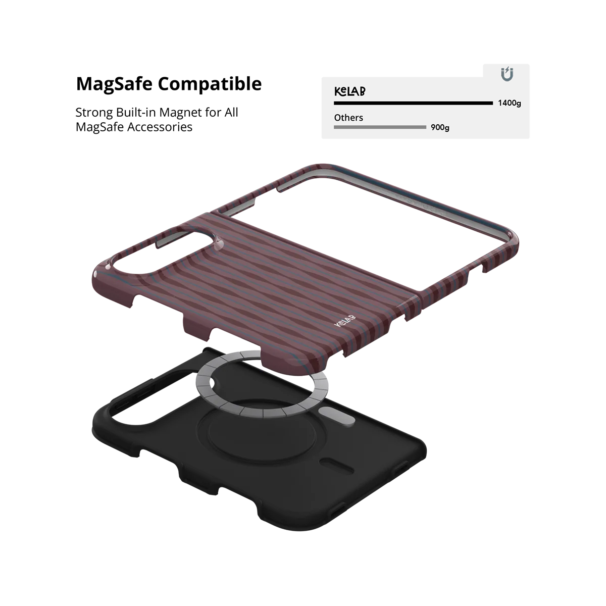 Mulberry | Burgundy Wavy Textured iPhone Case