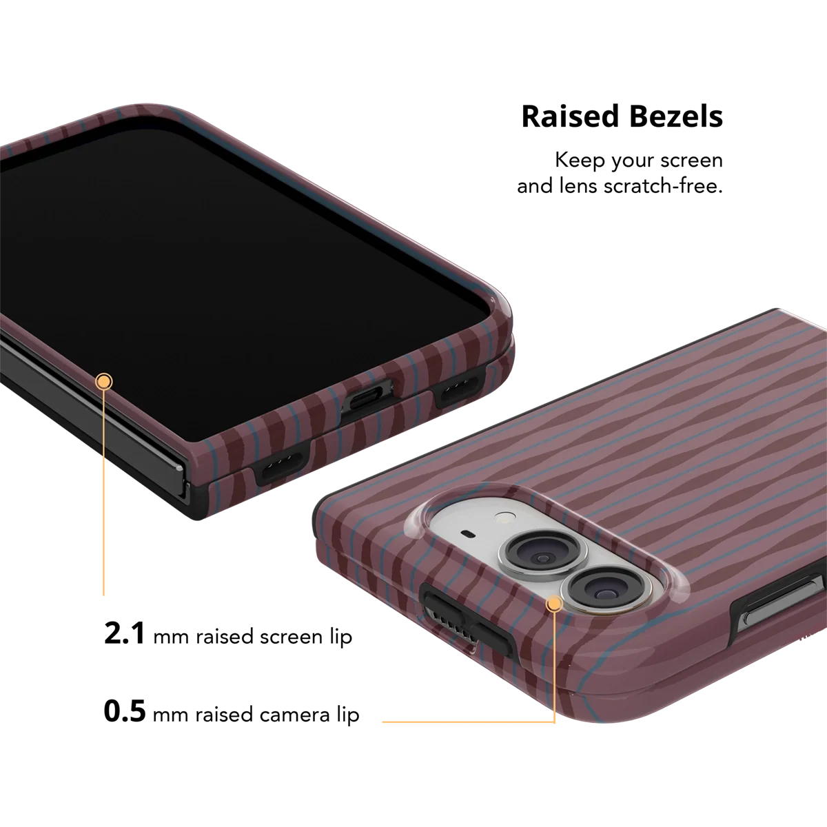 Mulberry | Burgundy Wavy Textured iPhone Case
