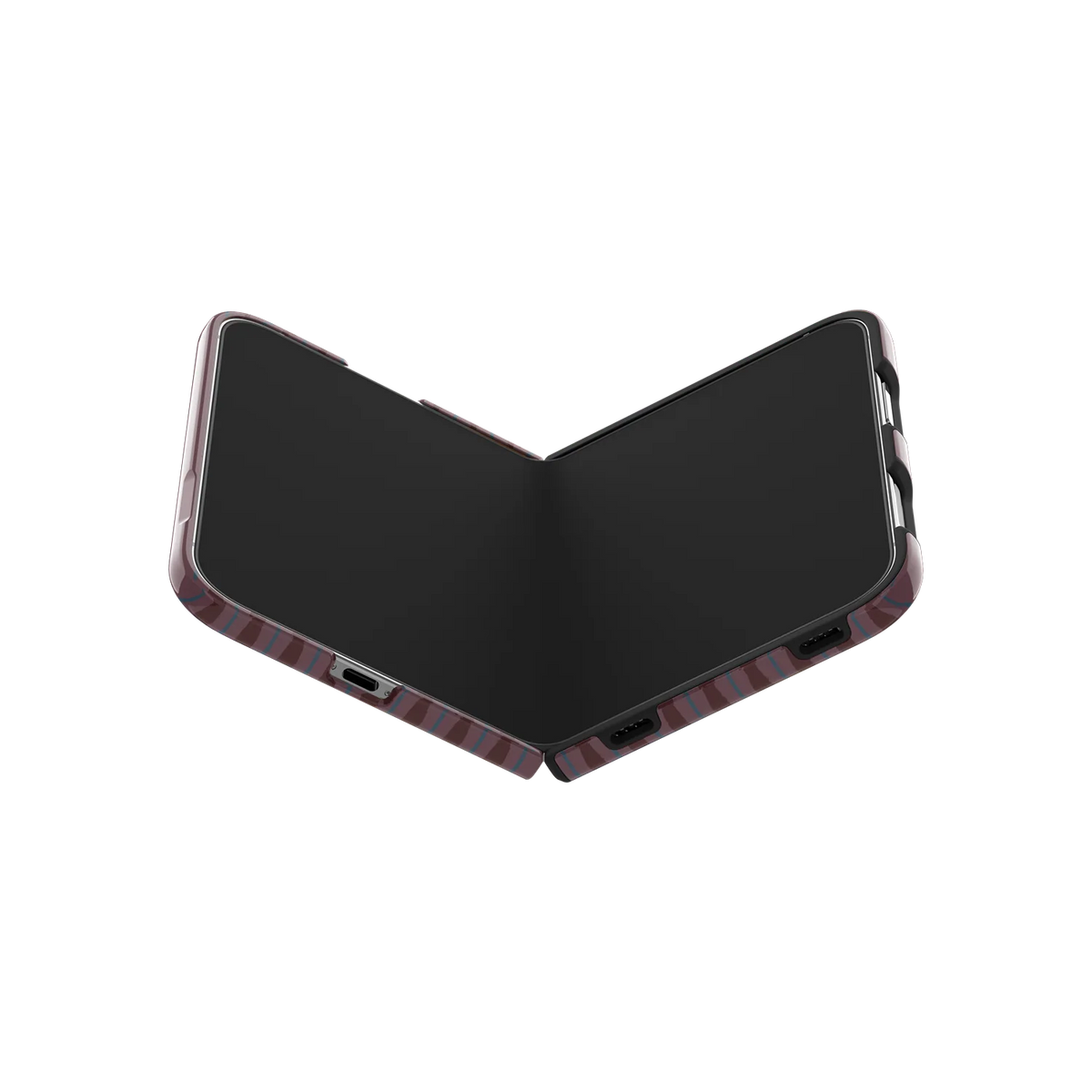 Mulberry | Burgundy Wavy Textured iPhone Case