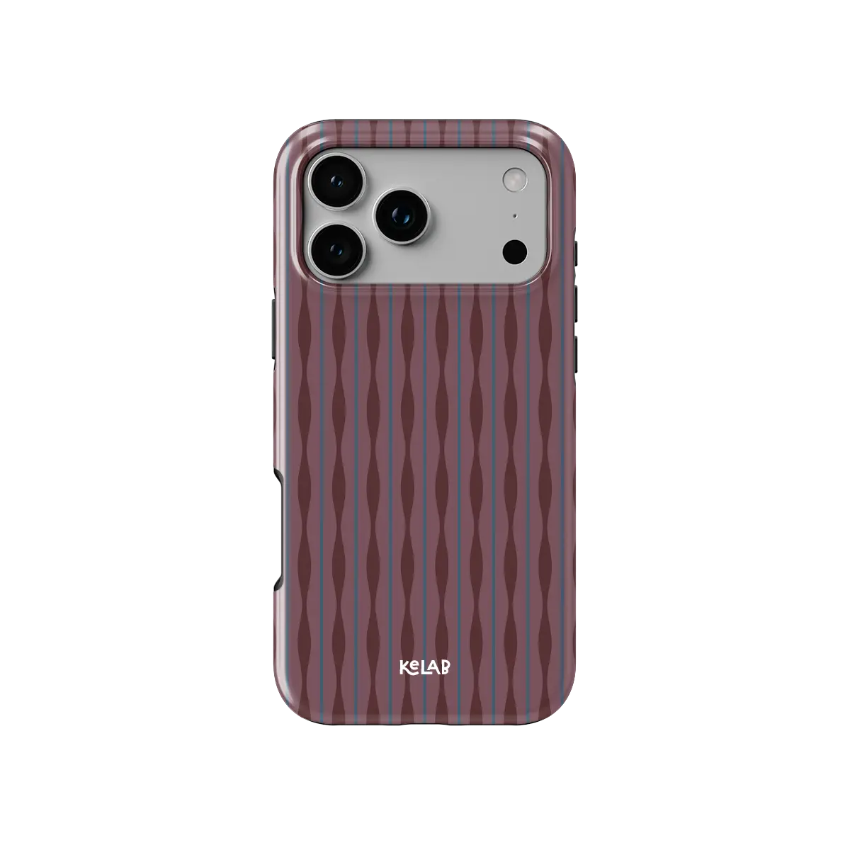 Mulberry | Burgundy Wavy Textured iPhone Case