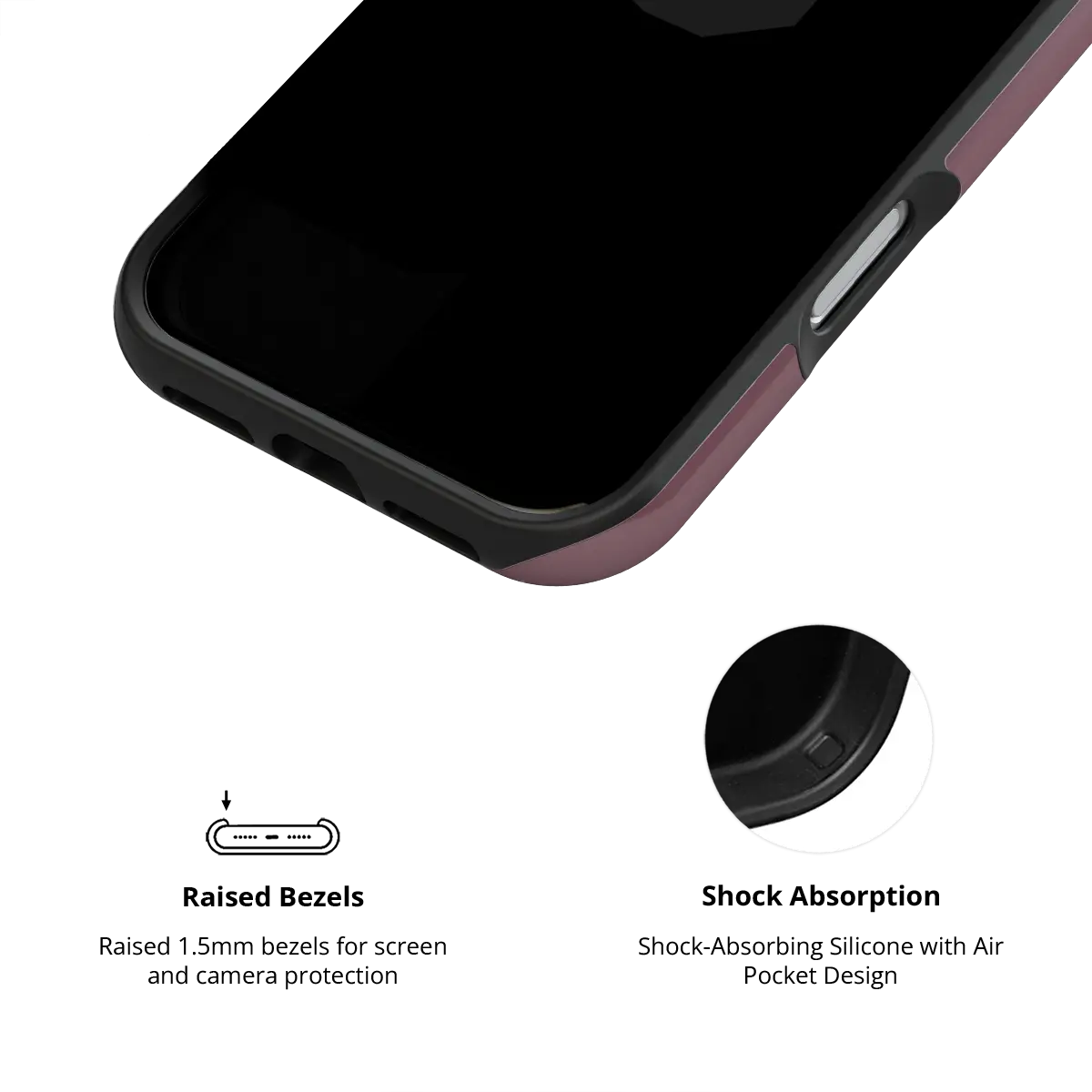Mulberry | Burgundy Wavy Textured iPhone Case